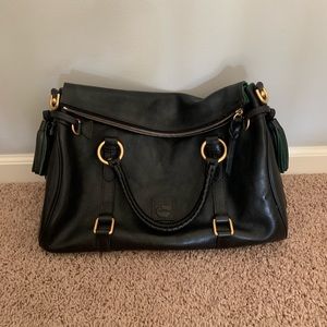 Dooney & Bourke Pebble Grain Tassel Shoulder Bag